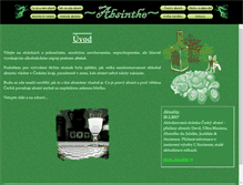 Tablet Screenshot of absinthe-cz.com